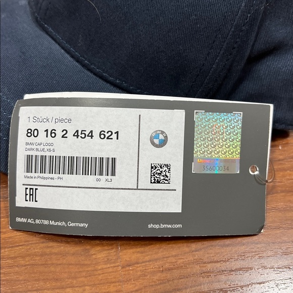 BMW Collection Sz XS/S Dark Blue Embroidered Logo Hat NWT - Picture 4 of 7